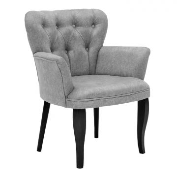 Fauteuil Woody Fashion | velours | gris