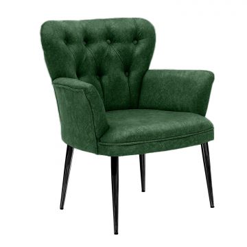 Fauteuil Woody Fashion | velours | vert