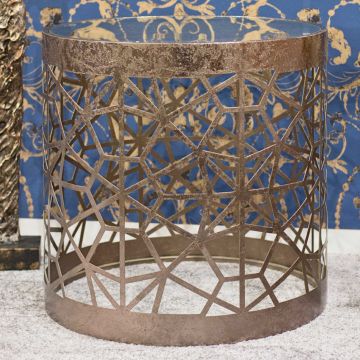 Table d'appoint Vardy ø50cm - bronze 