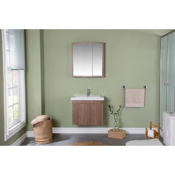 Jussara 3-Piece Bathroom Furniture Set | Melamine Coated MDF | Ceramic Basin