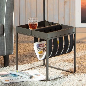 Table d'appoint Nubis 35x35 - anthracite 