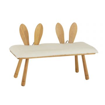 Chair child ear bunny 2 people wood natural