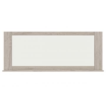 Miroir Bosy avec tablette - chêne gris clair