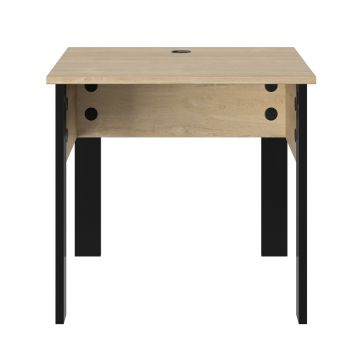 Table d'appoint pour bureau Faro | 80 x 80 x 74 cm | Design Blonde Oak