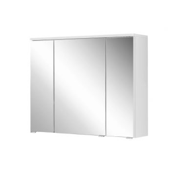 Armoire de toilette Pollet 80cm 3 portes - blanc