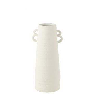 Vase conique argile blanc small