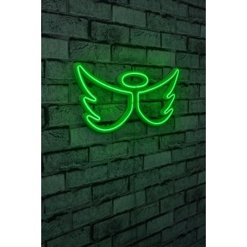 Ange de lumière néon - Série Wallity - Vert