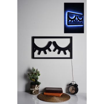 Firewood Éclairage décoratif LED | Base noire | Cordon de 375 cm | Bleu (16)