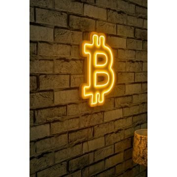 Néon Bitcoin - Série Wallity - Jaune