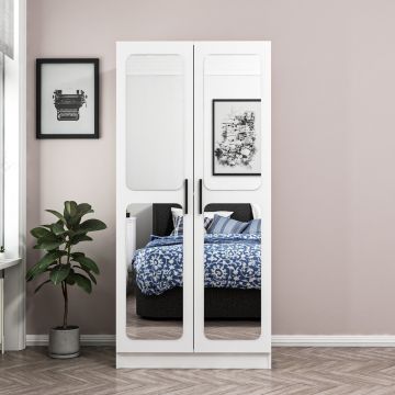 Armoire moderne blanche | Woody Fashion | 18mm Thick