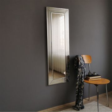 Locelso Miroir | 40x120 cm | Fixation murale | Argenté
