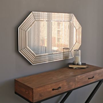 Locelso Miroir 100x60cm Bronze | Réglable et fixable au mur