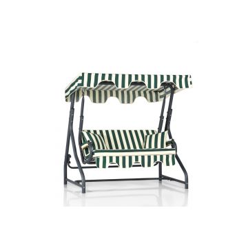 Woody Fashion Garden Swing Chair - Vert/Blanc/Noir