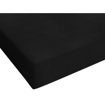 Drap-housse Jersey noir 80/90/100x200cm