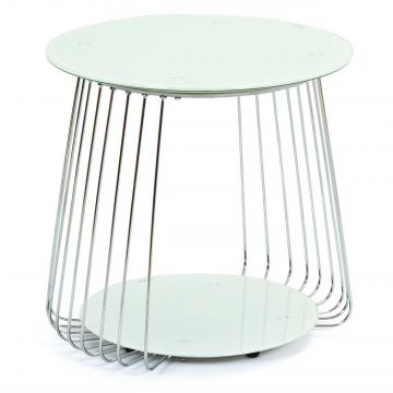 Table d'appoint Riva ø50cm - blanc