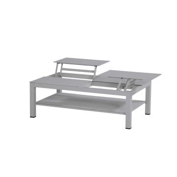 Table basse Vallarta 72x120cm - gris clair