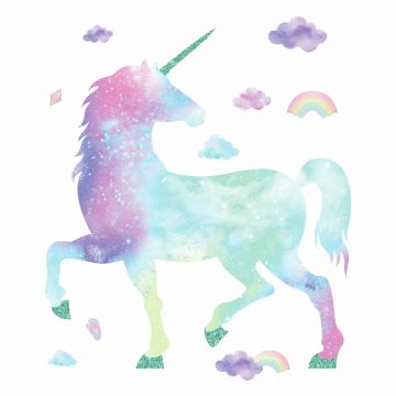Sticker mural Galaxy Unicorn