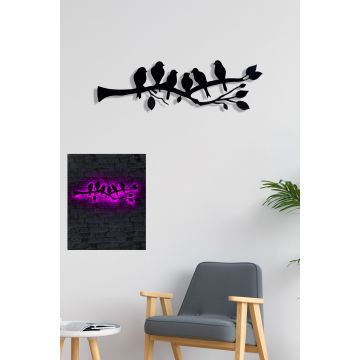 Bois de chauffage Éclairage LED décoratif | Rose | 25 x 75 cm