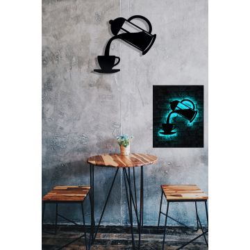 Bois de chauffage éclairage LED | Bleu | 22 taille | 375cm cordon