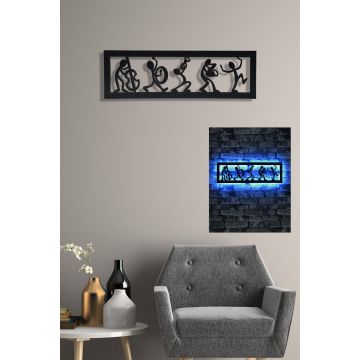 Éclairage décoratif à LED bleues pour bois de chauffage | 60 LEDs/m | 19x60cm | 21W