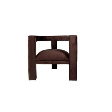 Del Sofa Atelier Wing Chair 100% Linden Tree Velvet - Brown
