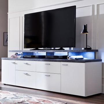 Meuble TV Mood | 180 x 47 x 66 cm | White Stone design