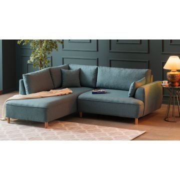 Canapé d'angle : Confortable et élégant | Turquoise