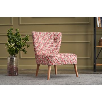 Del Sofa Wing Chair - Multicolore | Structure HORNBEAM | Tissu 100% polyester | 65x80x65 cm
