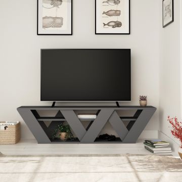 Woody Fashion TV Stand | 18mm Epaisseur | Anthracite