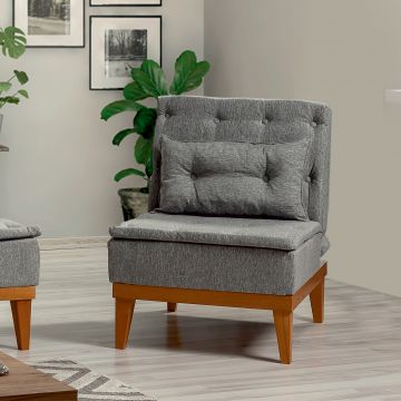 Atelier Del Sofa Wing Chair (Dark Grey)