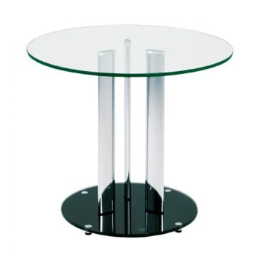 Table d'appoint Roano - verre/noir