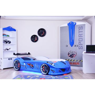 Woody Fashion Car Bed | Melamine Coated | LED Lights | Remote Control Operated
