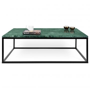 Table basse Prairie - marbre vert/acier