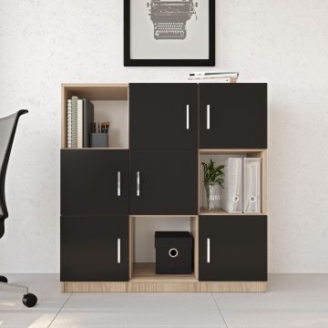 Locelso Multi Cabinet | Chêne Noir | 18mm | 119cm