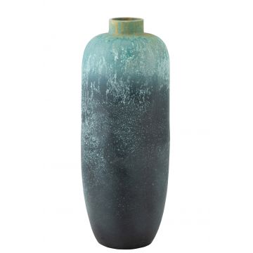Vase vintage ceramique azur large