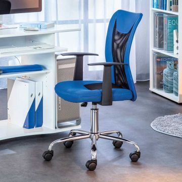Chaise de bureau Donny - bleu