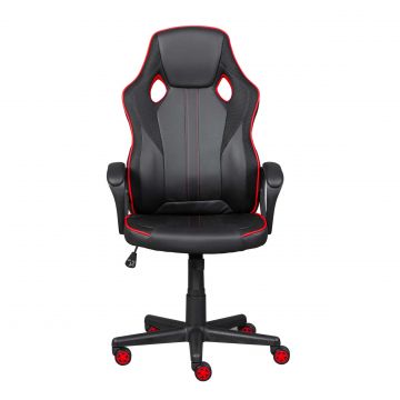 Chaise de bureau Ravo - noir/ rouge