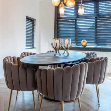 Table à dîner Blax ovale 230x100 - noir 