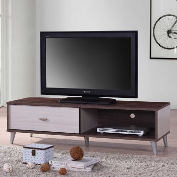 Meuble TV Rumbo 120cm - brun/blanc