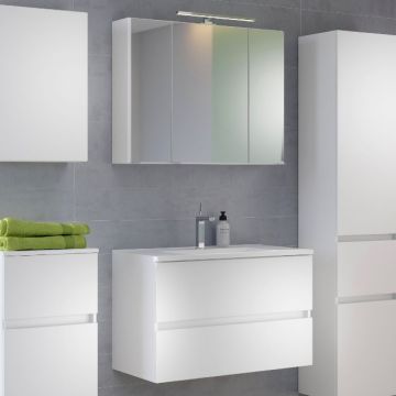 Set meuble lavabo Brama 100cm - blanc 
