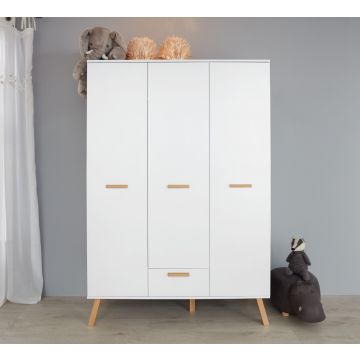 Garderobe pour enfants Mats | 130 x 60 x 190 cm | Blanc