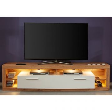 Meuble TV Rock | 200 x 44 x 48 cm | Wotan Oak White design