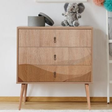 Vella Dresser | Melamine Coated | Wooden Legs | UV Print