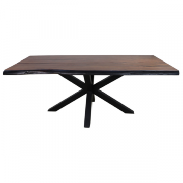Table à manger Davor 240x100cm - brun/noir
