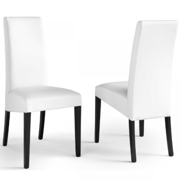 Chaise de salle à manger Roko - blanc/noir