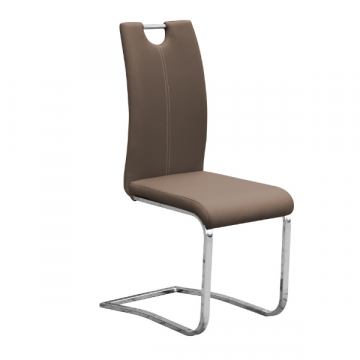 Chaise cantilever Sofia - brun
