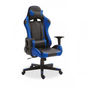 Chaise gamer Maxime - noir/bleu
