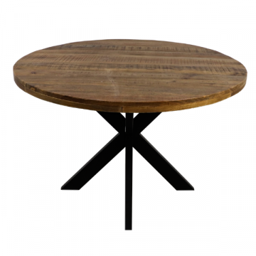 Table à manger Geraldton 150cm bois de manguier - naturel/noir