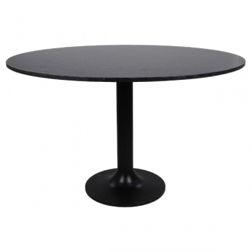 Table de salle à manger Carine 120cm marbre - noir