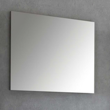 Miroir de salle de bains Benja sans cadre - gris graphite